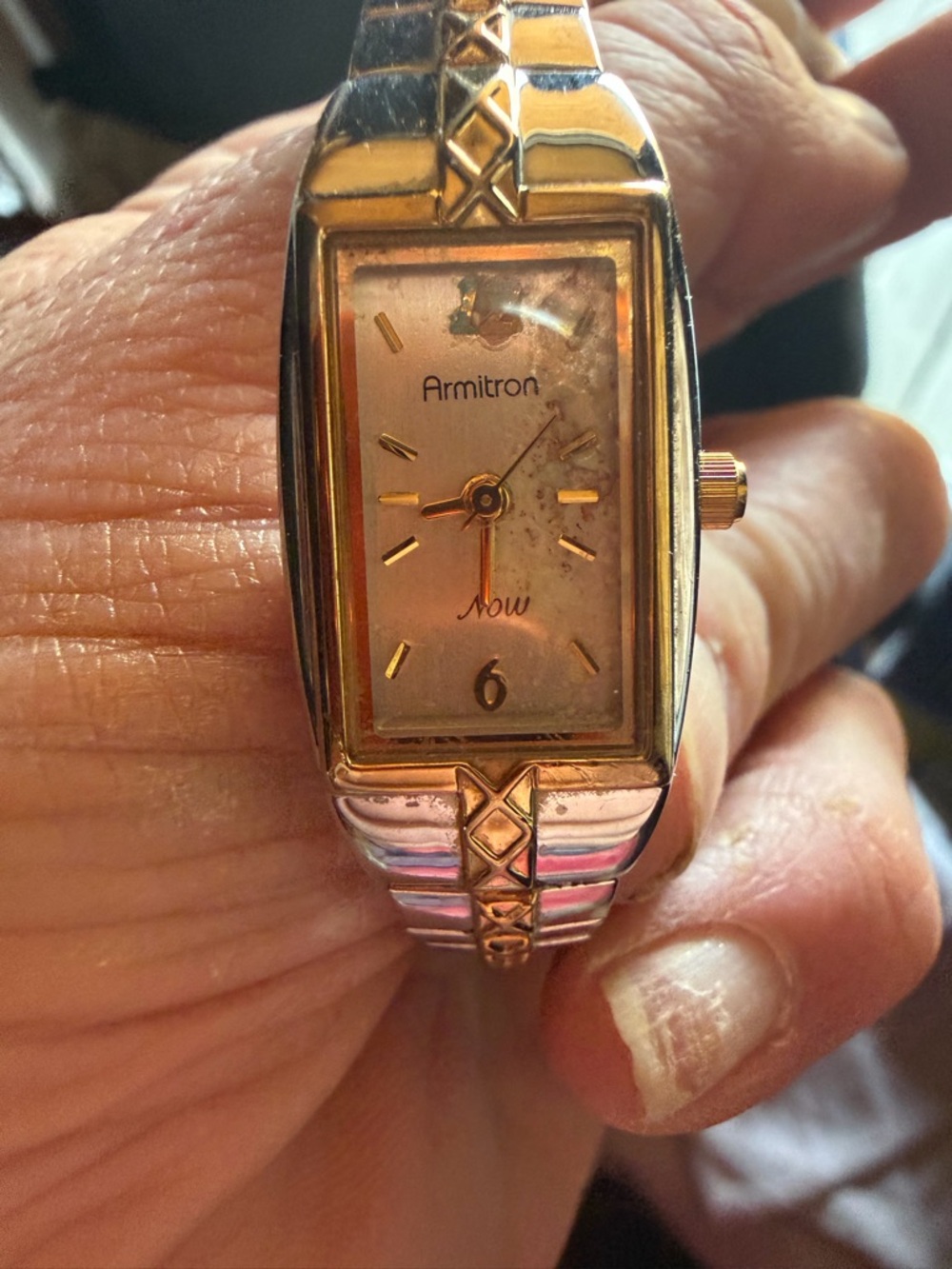 Armitron Two-Tone Gold and Silver Women's Bracelet Watch
